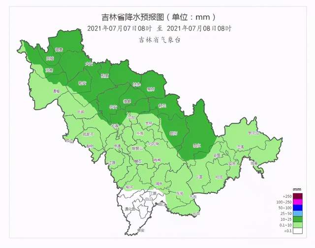 本周吉林省降雨频繁注意雷电冰雹等强对流天气