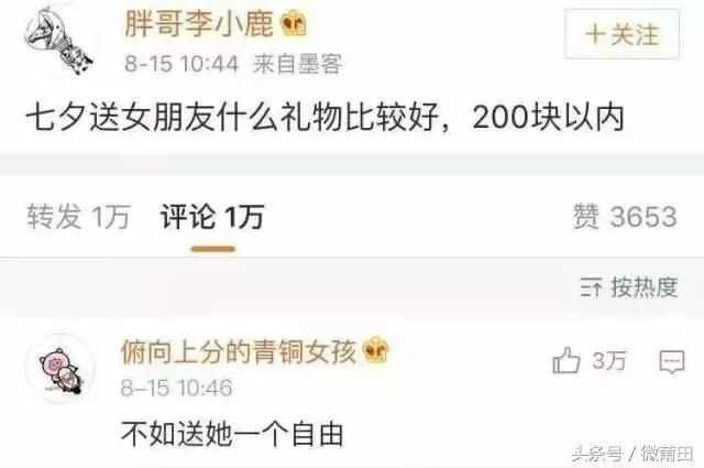 莆田：七夕送什么礼物给女朋友好呢？200元以内的，在线等急啊 情人节送什么
