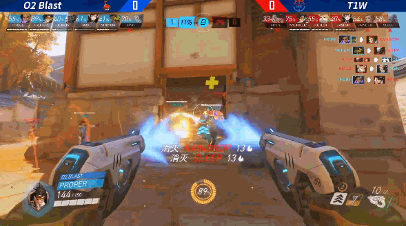 守望先锋2021NeXT春季赛，O2 Blaset两局全胜获得B组小组第一