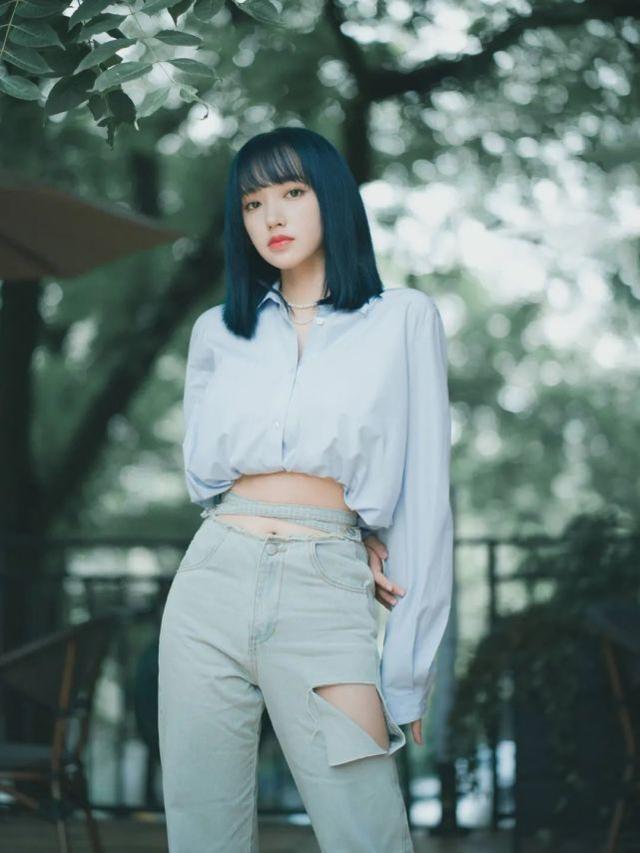 程瀟近照美過頭？電光藍雙馬尾配透視裝太驚艷，像「漫畫美少女」 娛樂八卦吃瓜 第8张