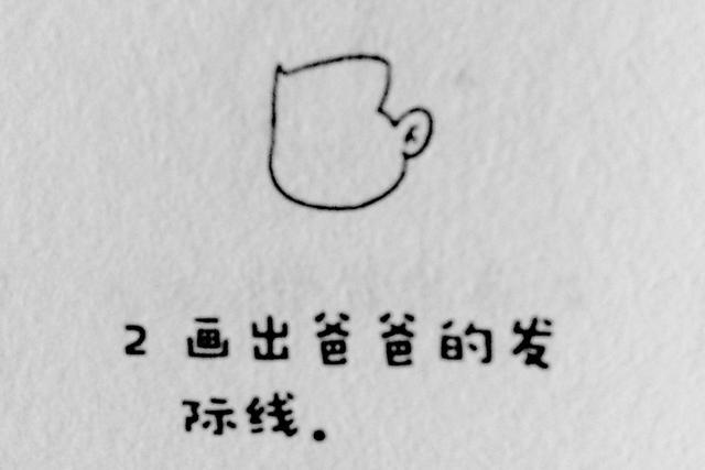爸爸简笔画简单又帅气 送给爸爸妈妈画画礼物