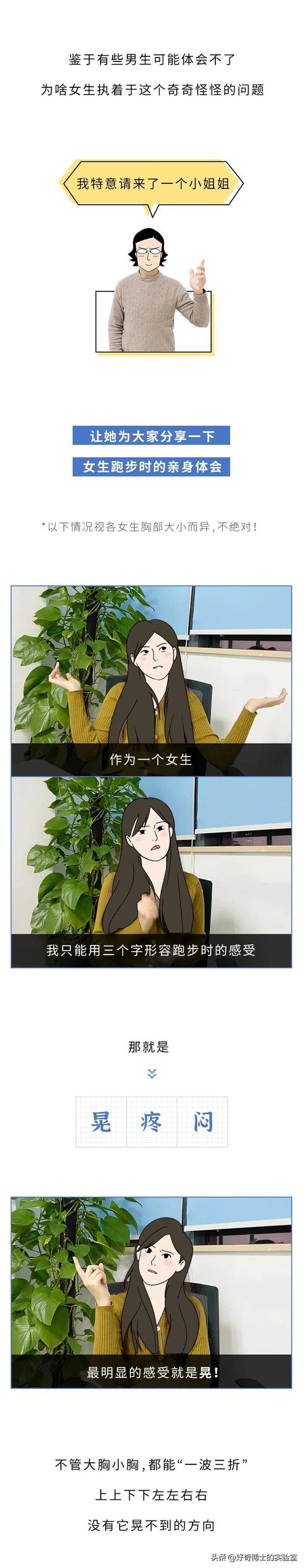 女生奔跑时，要怎么固定抖动的胸？ 送给女朋友的礼物