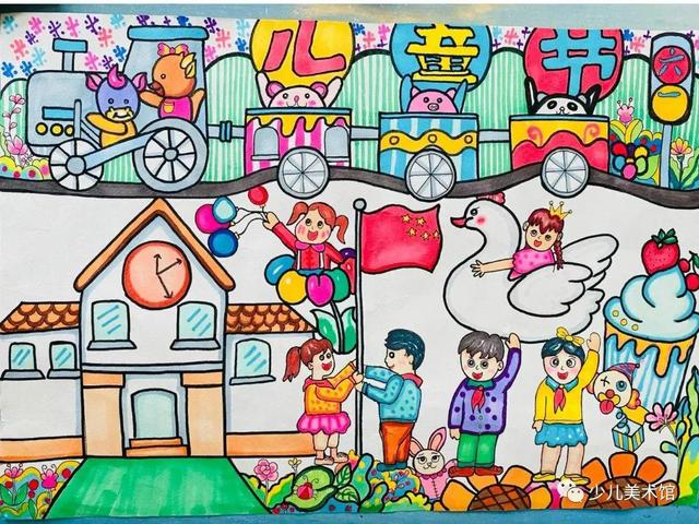 六一儿童节简笔画 六一儿童节手抄报简笔画图片
