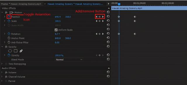pr关键帧怎么打点（pr怎么给视频加关键帧）