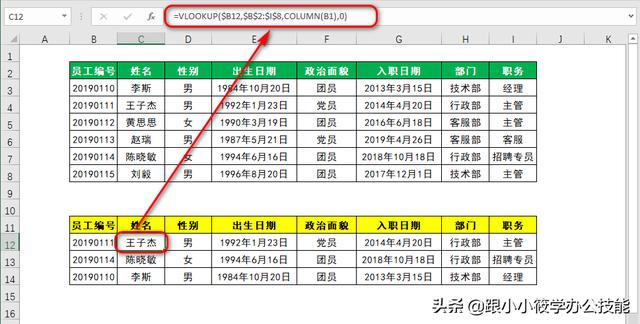 column函数是什么意思（column函数和VLOOKUP函数组合使用方法）