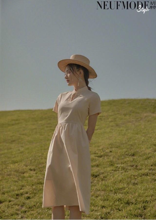 徐璐盛夏造型look，戶外野餐穿公主風裙裝，造型清新優雅減齡足 娛樂八卦吃瓜 第6张