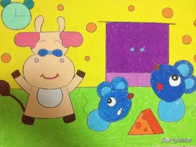 1一3岁宝宝学画画,大一班的小朋友学画画