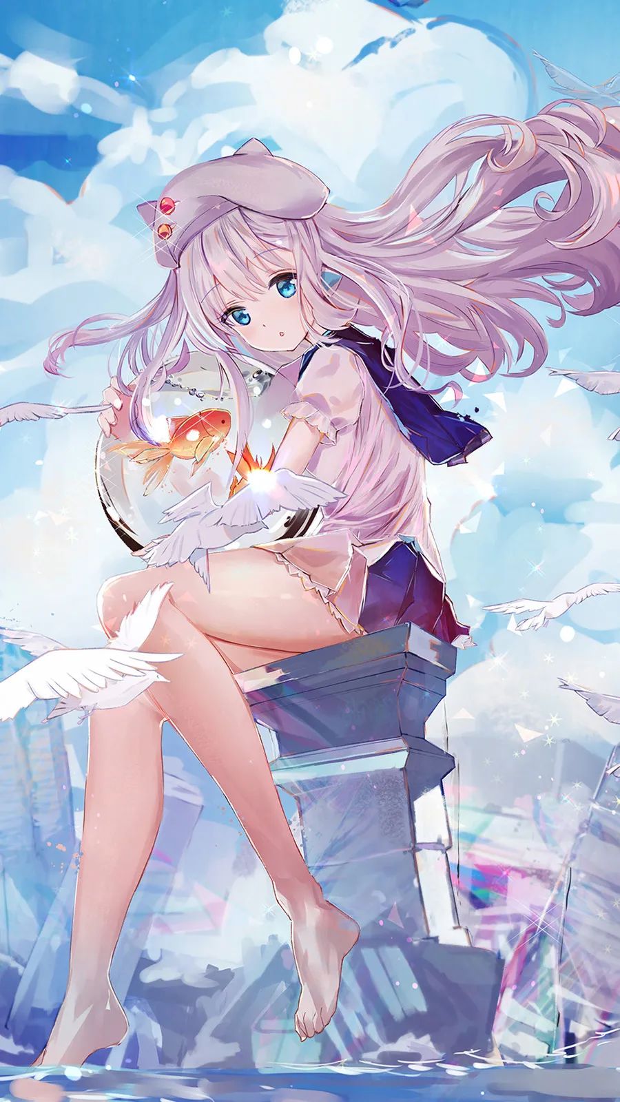 二次元动漫壁纸星光闪们的花嫁服少女美翻了