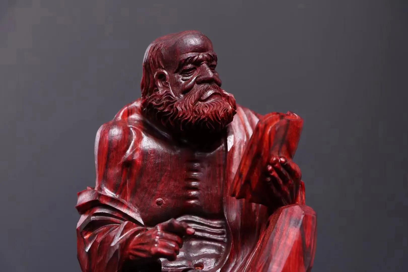 达摩观经,指点苍生!这木雕活了