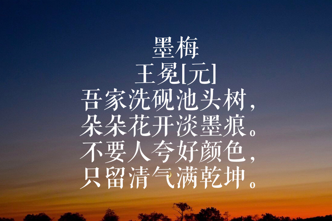 王冕[元]墨梅王冕的诗,大都收入《竹斋诗集》里.