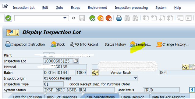 SAP QM 檢驗批上留樣記錄如何看？