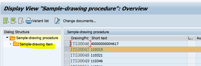 SAP QM QPV3檢視Sample-Drawing Procedure