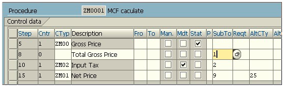 SAP MM採購定價過程的一個簡單例子
