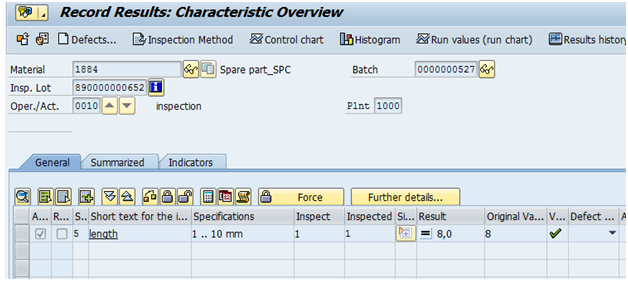 Control charts in SAP QM