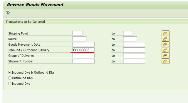 Output Type SPER Delete Inbound Delivery After We Reverse PGI for STO' outbound