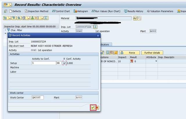 SAP QM Cost of Quality Inspection