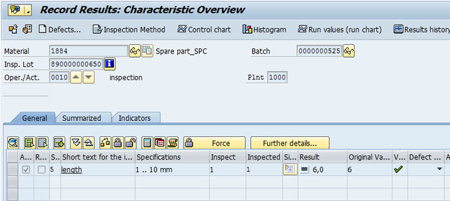 Control charts in SAP QM