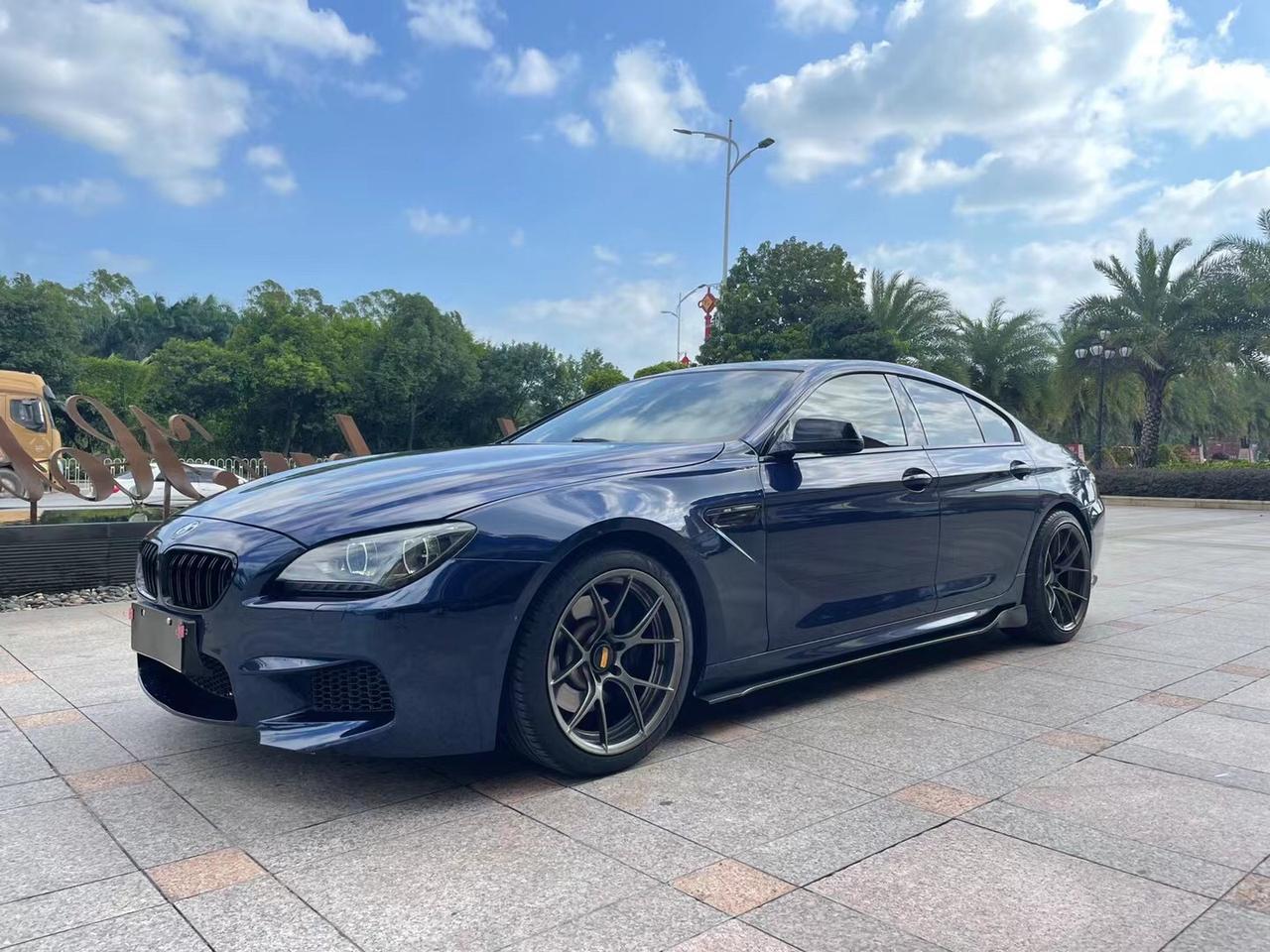 宝马6系14年顶配640i带改装件原厂带电吸门电尾抬显m套件红内改了m6