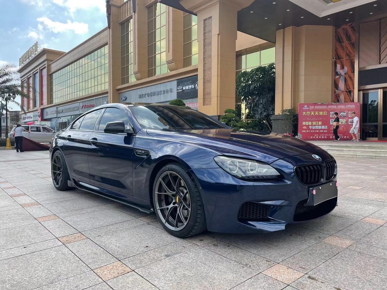 宝马6系14年顶配640i带改装件原厂带电吸门电尾抬显m套件红内改了m6