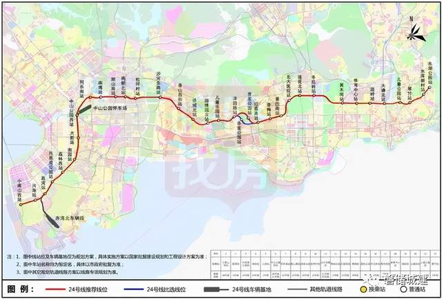 深圳地鐵2427號線站點公示龍華到南山更近了南山新增兩線