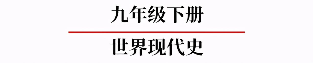 初中历史全部必背知识点，就在这7张图里