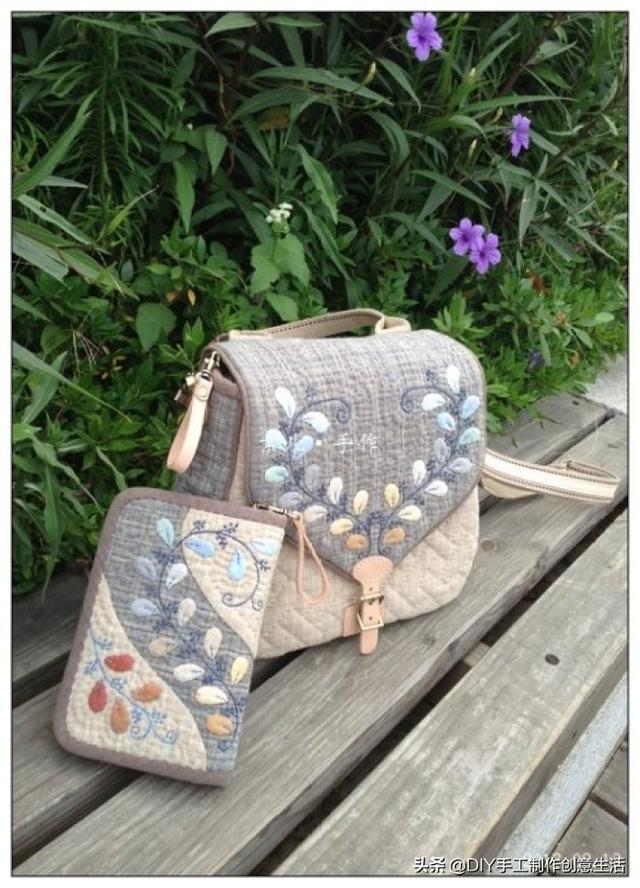 拼布包制作方法图解(实用手工拼布包)