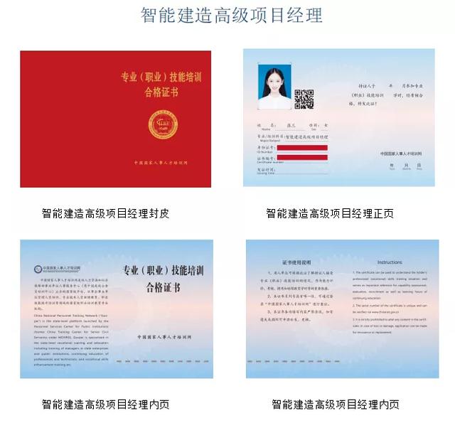 智能建造师/智能建造高级工程师/智能建造高级项目管理师