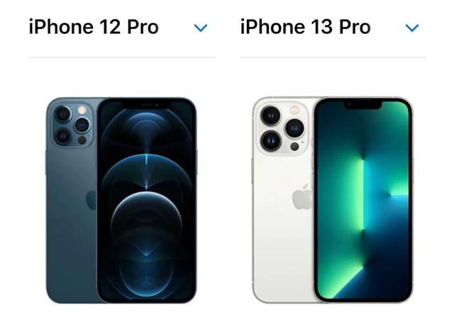 对比iPhone12 Pro，13 Pro的变化也太大了吧