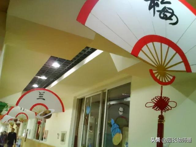 幼儿园中国风环创作品集，楼梯、吊饰、主题墙都有！幼师收藏