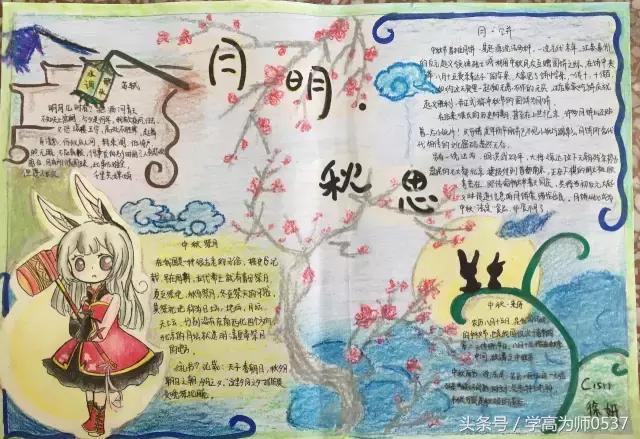 中秋节手抄报精美 中秋节手抄报精美