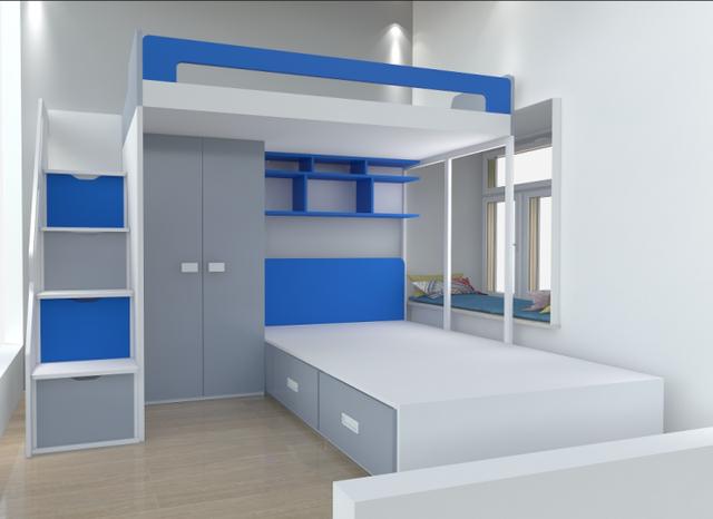 现在上下床设计真的太人性化，好看又实用，美妈们看着眼睛都亮了