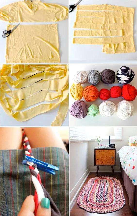 旧衣服改垫子(旧t恤改造成时尚新衣)