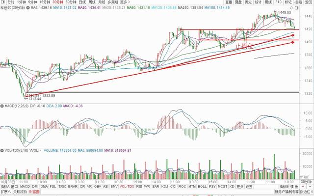 大盘冲高回落，明日延续震荡，白酒医疗，猪肉消费，半导体军工