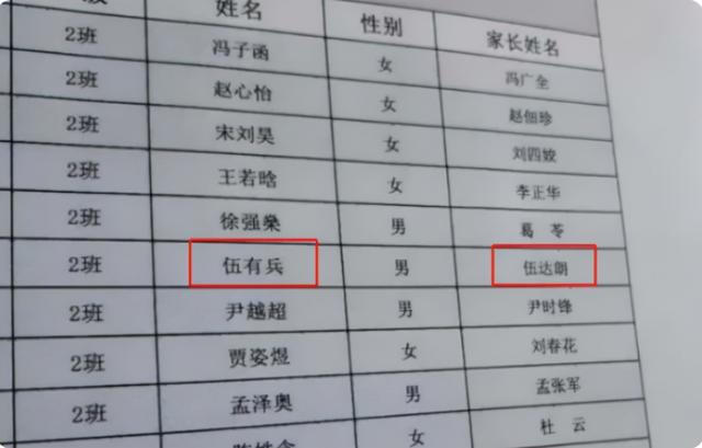 学生姓“伍”，老师上课从来没点过他的名字，因为老师不敢叫