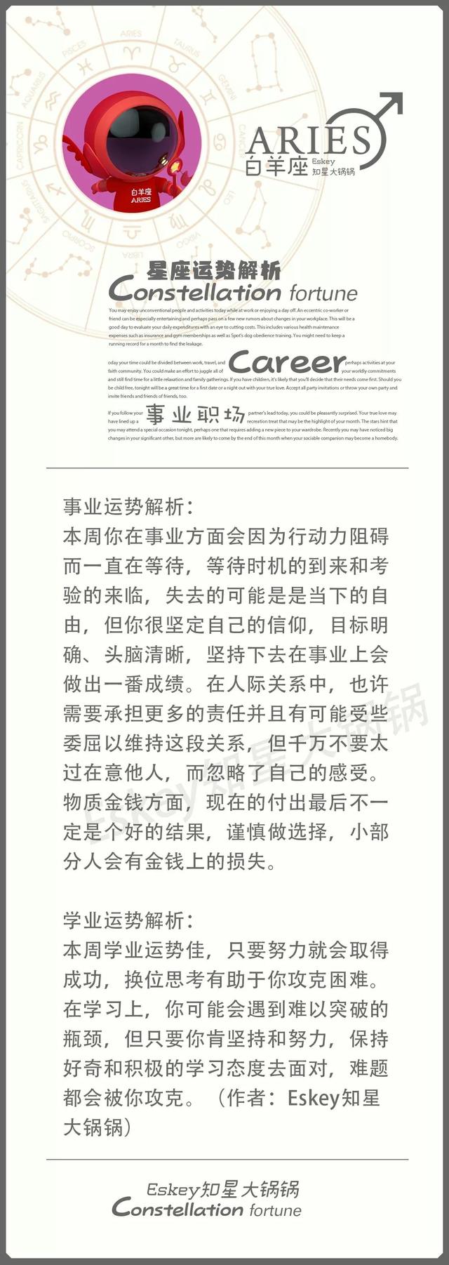 Eskey周运 6月7日 6月13日注重方法 迎难而上 有所收获 新闻红