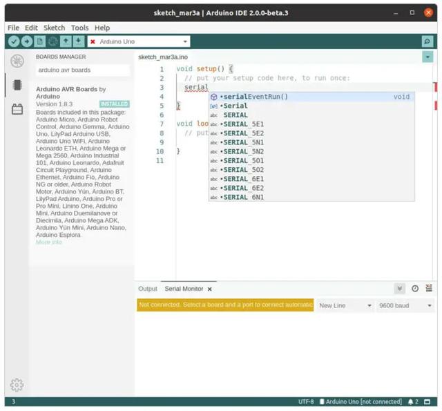 Arduino IDE 2.0测试版发布，带实时调试器、改进了用户界面