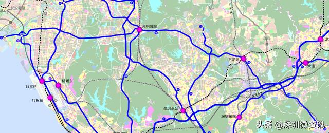 深圳东部联系区外轨道交通大盘点，14、21、33、18号线缺一不可