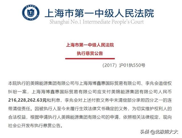 “前山西首富”李兆会的游戏人生：从首富到老赖，不全是因为她