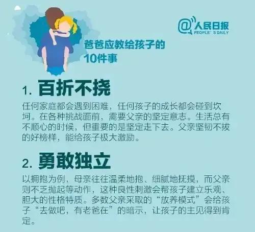 在儿子的教育中做一个不可缺席的爸爸，很重要的哦