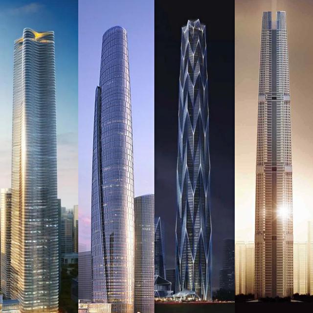 未来西部十大超级摩天楼—入围门槛超400米，镐蓉渝昆筑项目位列