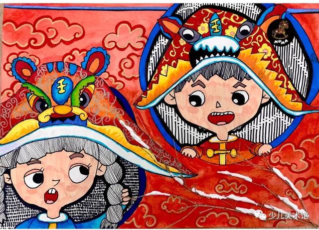 精选54张创意少儿绘画+装饰线描优秀范画，让孩子轻松上手