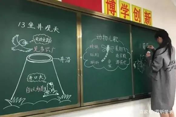 95后老师板书太赞了，“神仙字体”宛如印刷体，学生舍不得擦黑板