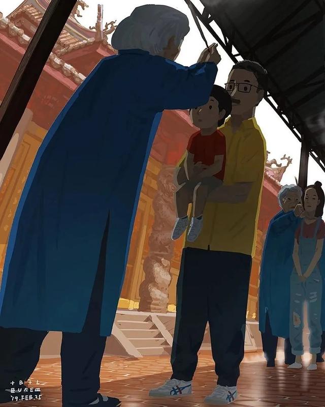 会画画的爸爸，太暖了