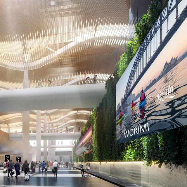扎哈事务所联合Cox赢得西悉尼机场竞赛，连廊将成为最大亮点