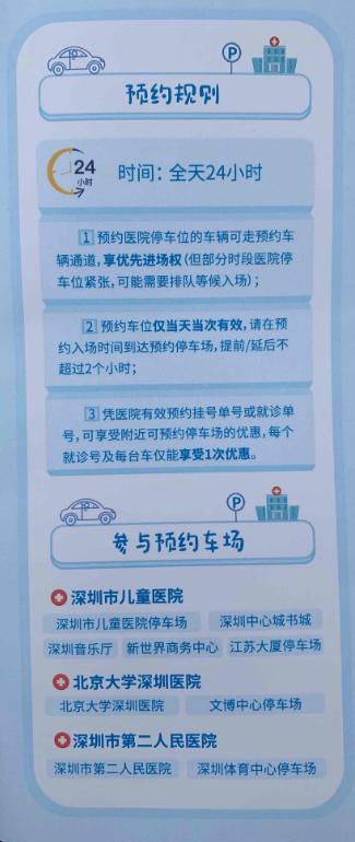即日起，深圳这三家医院停车场要提前预约，在周边停车场停车有优惠