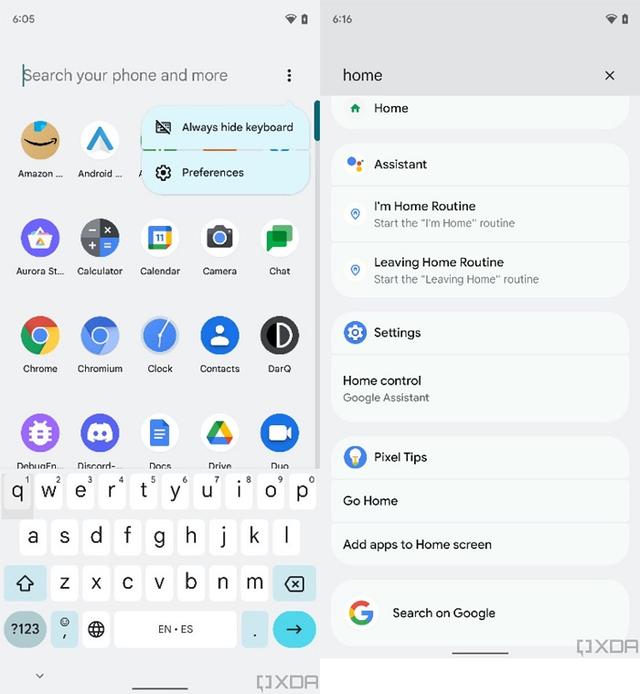 Android 12 Beta 4帶來瞭更快的搜索體驗