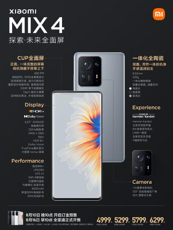 小米MIX4真机的屏下摄像头做到强光下无明显痕迹