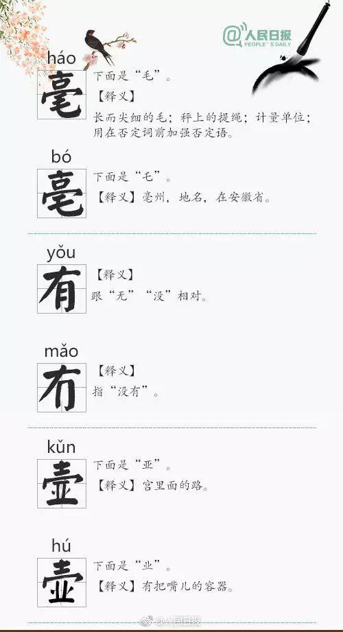 这些“双胞胎”汉字，你的学生、你的孩子都能分清吗？