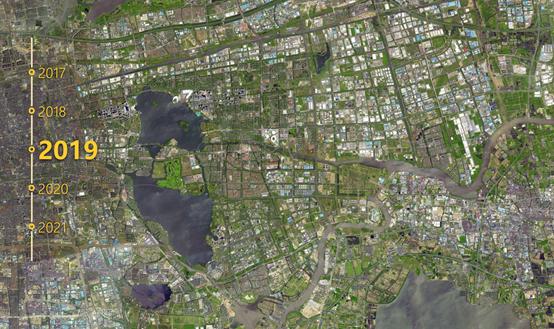 卫星影像见证苏州工业园区变迁 | 观天测地