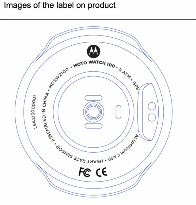 摩托罗拉即将发布Moto  Watch  100智能手表